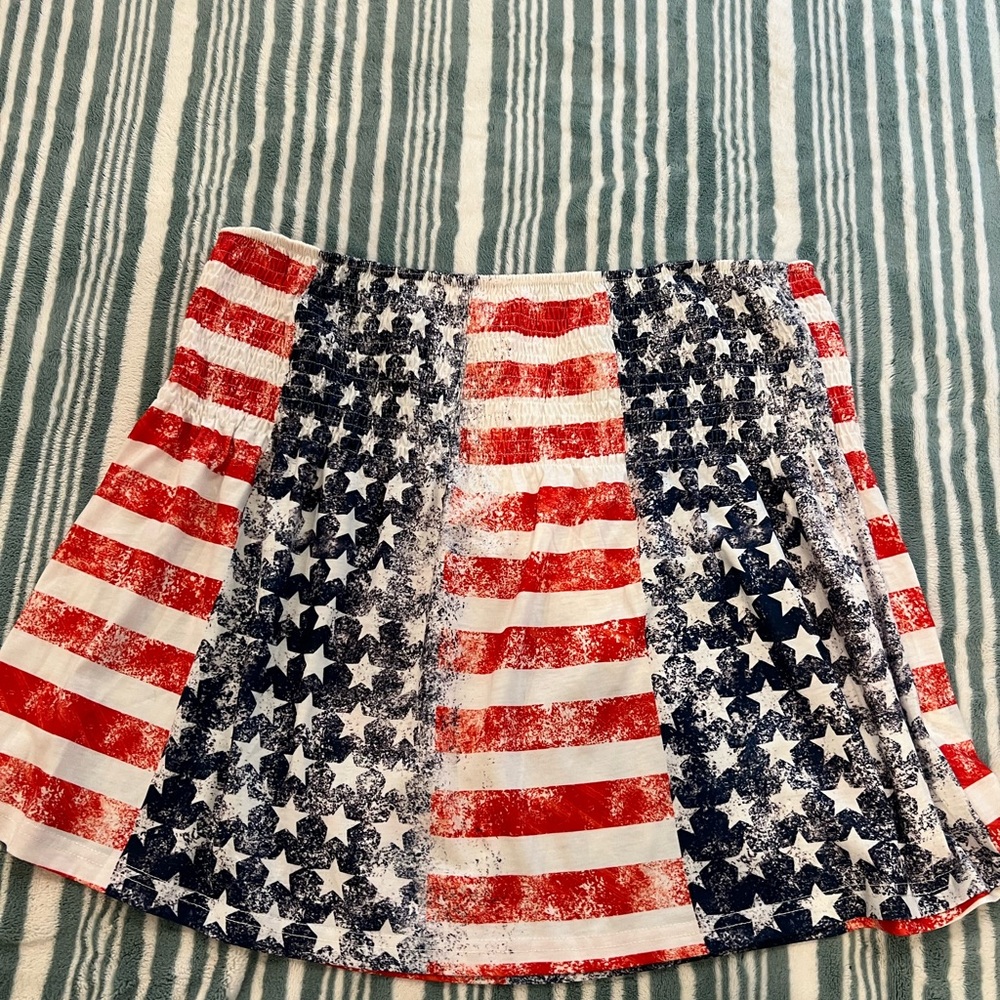 SHEIN Red, White, and Blue Star Bandeau